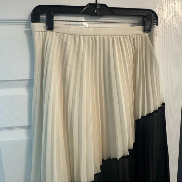Elegant Black and White Pleated Skirt from Banana Republic - Picture 3 of 6